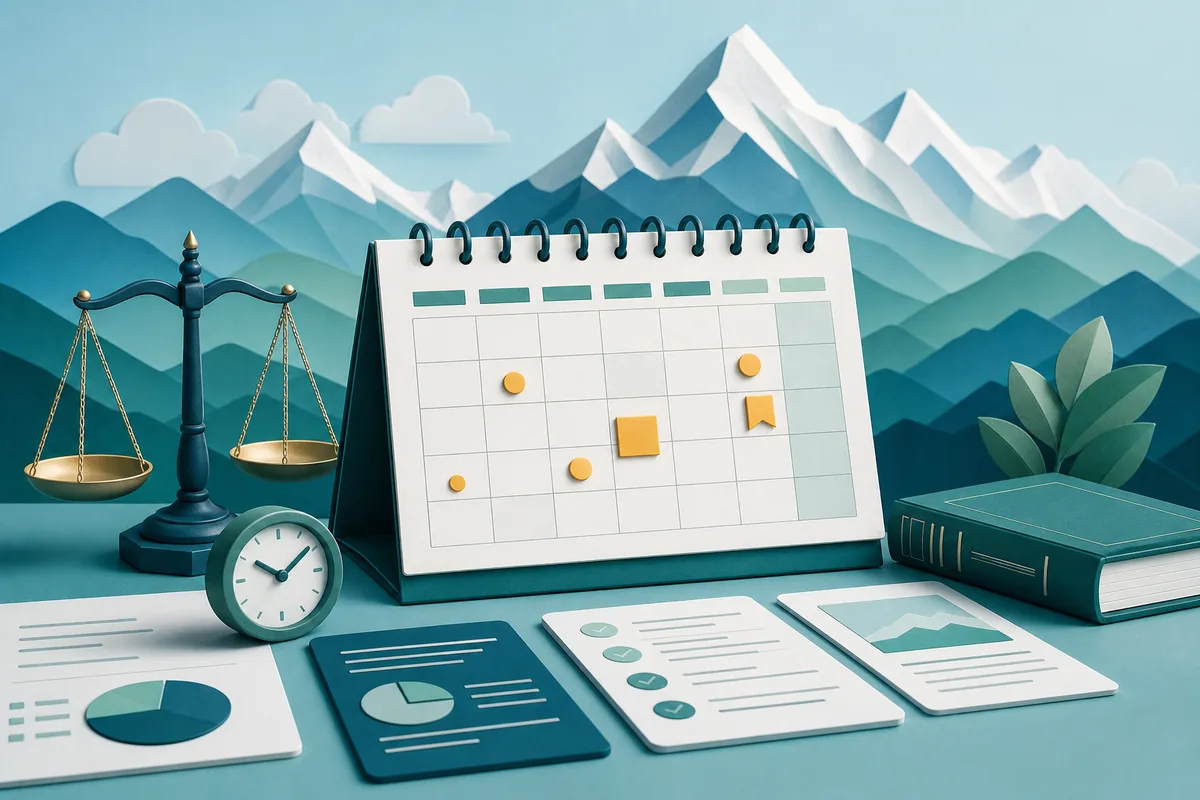 Calendar illustration representing BS and AD date conversion in Nepal